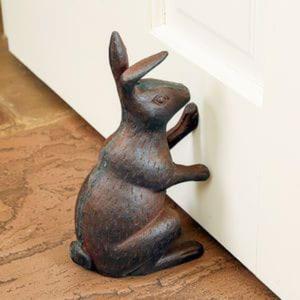 <b>Easter</b> Decoration Bronze Finish Hand Casted Rabbit Sculpture Customizable Designs - Product Image 2