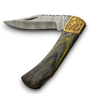 Couteau de poche pliant professionnel en acier Damas, lame pointe de rasoir ultra-affûtée, 3,5 pouces, lame utilitaire pliable de haute qualité, OEM - Product Image 1