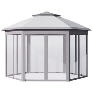 Carpa Gazebo Plegable de 11 x 13 pies con Paredes Laterales de Malla con Cremallera para Patio, Jardín, Eventos, Pérgola, Pabellón - Product Image 1