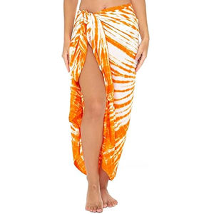 Pareo de Playa para Mujer, Sarong Ligero de Rayón Estampado, Traje de Baño, Logotipo Personalizado, Proveedor Mayorista OEM - Product Image 3