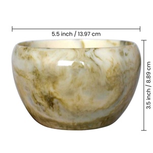 Cuenco de resina para tapas, pulido, personalizable para fiestas, tamaño y color a elección, ecológico, apto para alimentos, duradero, hecho en India, Artizon Studio Bes - Product Image 3