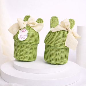 Arabian Handwoven Bunny <b>Gift</b> Basket <b>Ramadan</b> Eid Favor <b>Gift</b> <b>Box</b> Eid Mubarak Candy Basket <b>Gift</b> Packaging Candy Special <b>Gift</b> - Product Image 5