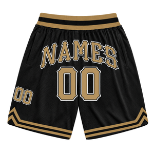 Pantalones Cortos de Baloncesto Sublimados en Negro y Dorado para Hombre, Ropa Deportiva de Poliéster, Pantalones Cortos Deportivos para Entrenamiento y Juego en Equipo - Product Image 2