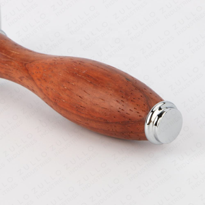 Maquinilla de Afeitar de Seguridad Profesional de Doble Hoja de Acero Inoxidable con Mango de Madera, Reutilizable, Personalizable, OEM - Product Image 5