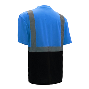 Wholesale Men's Reflective Windproof Polyester Shirt ANSI/ISEA 107 Certified High Visibility Workwear Breathable Quick Dry - Product Image 2