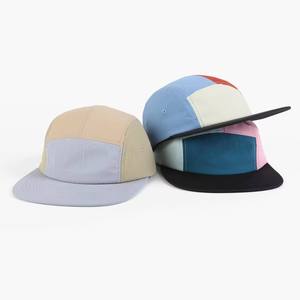 Gorra de 5 Paneles con Logotipo Personalizado al por Mayor, Gorra Estilo Campamento Impermeable, Bordado 3D, Visera Plana, Protección Solar, Gorras Deportivas Ajustables OEM - Product Image 4
