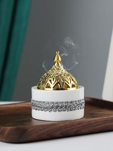 Quemador de incienso islámico, quemador de bakhoor, soporte para incienso árabe, quemador de incienso con forma de luna creciente, decoración para Ramadán. - Product Image 5