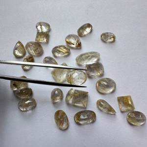 TFH Lot de 131 carats de rutile doré, 26 PIÈCES, cristaux de guérison, formes et tailles variées, tailles de lot de 10 mm à 10x20 mm - Product Image 4