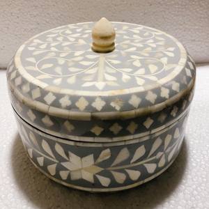 LAMETIERARTZ Caja Especial Eid con Incrustaciones de Madreperla y Hueso, Logotipo Personalizado, Varios Colores, para Almacenamiento de Joyas, Pan y Otros Artículos - Product Image 4