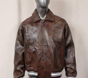 Lightweight Men Leather Varsity Jacket Best <b>Stuff</b> Hot Selling Top Trending Wholesale Rate Custom Logo Men Leather Varsity Jacket - Product Image 2