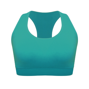 Soutien-gorge de sport dos nageur pour femme, maintien moyen, haut de yoga respirant, sans coutures, couleur unie, idéal pour les activités sportives - Product Image 5