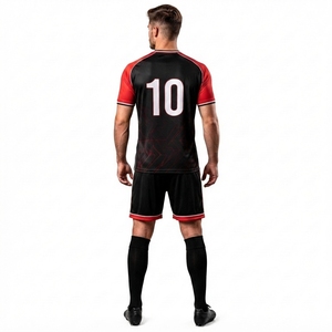 Custom Made Soccer Wear Slim Fit Uniforms Sublimation Printing on Plain Blank Material polyester <b>Name</b> Printing Style for Adults - Product Image 4