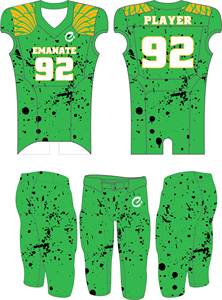 Último diseño Ropa deportiva al aire libre Uniforme de fútbol americano de manga corta de tamaño personalizado de alta calidad - Product Image 6