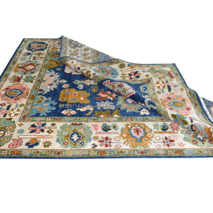 Best Quality Hand Knotted New Zealand Wool <b>Carpet</b> Modern Oushak Persian Style <b>Wall</b>-<b>to</b>-<b>Wall</b> <b>Carpets</b> Floral Home Use Woven - Product Image 4