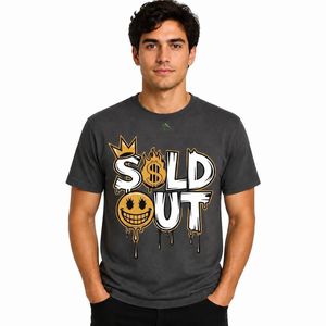 T-shirt personnalisé pour homme, imprimé graffiti smiley, été, décontracté, hip hop, streetwear, tee-shirt respirant en coton, vêtements graphiques - Product Image 2