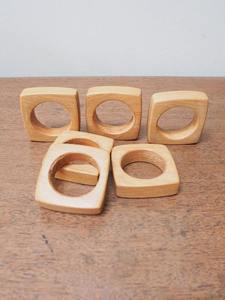 Anneau de serviette en bois de qualité supérieure, best-seller, fait à la main, décoration de table à manger pour mariage, restaurant, hôtel, événements - Product Image 4