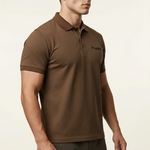 Camiseta Polo de Algodón Personalizada para Hombre con Logotipo Bordado 180–220 GSM Directo de Fábrica - Product Image 3