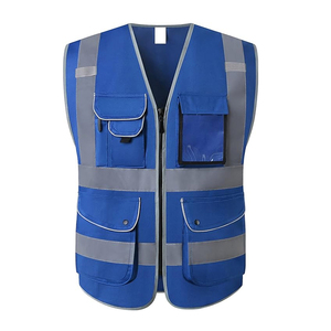 Chaleco de Seguridad de Alta Visibilidad, Uniformes de Construcción, Ropa de Trabajo EN 20471, Chaleco Reflectante de Seguridad con Múltiples Bolsillos y Cremallera para el Trabajo - Product Image 5