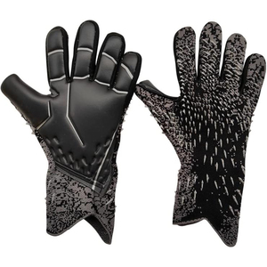 High Quality Customizable Breathable Latex Goalkeeper <b>Gloves</b> <b>with</b> Enhanced <b>Grip</b> and Durability Unisex Design for Soccer Use - Product Image 3