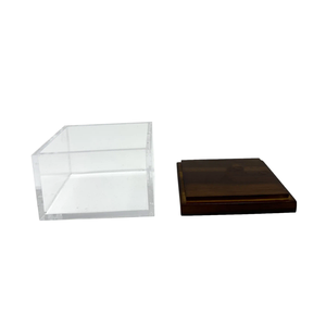 Caja de Dulces PearlTimber Aura, Organizador de Dulces de Acrílico con Incrustaciones de Madera y Madreperla Hecho a Mano para Decoración de Ramadán Iftar y Eid - Product Image 1