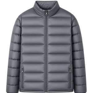 OEM ODM Custom <b>Winter</b> Classic Stand Collar <b>Waterproof</b> Windbreaker Thick Quilted <b>Jacket</b> Camouflage Long Casual Zipper for Men - Product Image 2