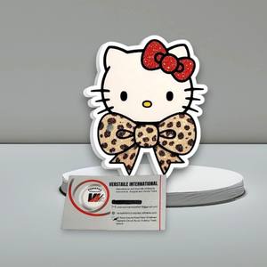 Soportes de Acrílico para Pestañas Hello Kitty, Accesorios para Pestañas, Impresión de Logotipo Personalizado, Soporte de Extensión con Forma de Flor y Diamante - Product Image 6