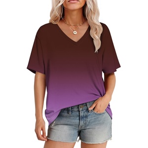 Nouveauté – Collection de t-shirts imprimés à col en V pour femmes – Le confort quotidien rencontre la mode – Exportation du Bangladesh - Product Image 5
