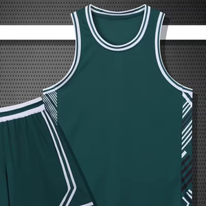 New Professional Adult Basketball Wear Set Custom Logo Number 100% Polyester Anti-Bacterial Summer Season <b>School</b> Club Teams - Product Image 1