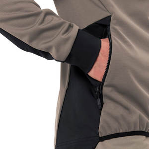 Veste softshell en toile pour homme, col montant, logo sur le devant, réversible, coupe-vent imperméable, légère, pour l'hiver et les activités de plein air - Product Image 4