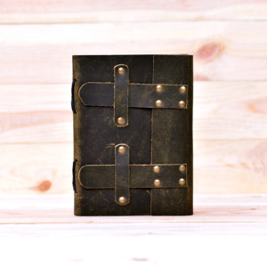 Handmade Genuine Leather Hardcover Vintage Journal <b>Diary</b> Acid Free Cotton Pencil Deckle Edges Wholesale Factory Prices <b>Custom</b> - Product Image 5