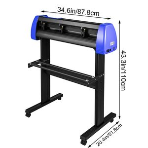 Máquina de Corte de Vinilo de 28 Pulgadas, 20 Cuchillas, Alimentación de Papel Máxima de 720 mm, Soporte de Piso Resistente, Máquina de Troquelado - Product Image 5