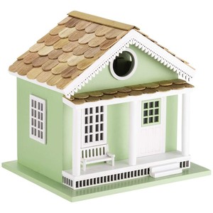 Casa para Pájaros Hecha a Mano de Madera de Pino con Techo de Mariposa |   Decoración de Jardín al por Mayor - Product Image 1