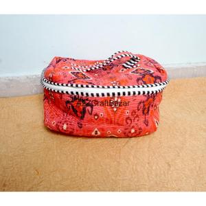 Juego de 3 Bolsas de Maquillaje Cosméticas Portátiles con Cierre, Asa Suave y Diseño Ecológico, 100% Algodón Puro, Venta al Por Mayor - Product Image 3