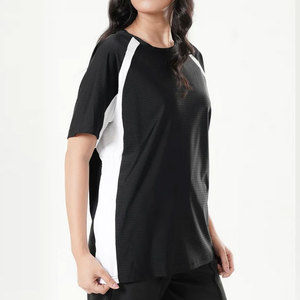 Camiseta Deportiva de Verano para Mujer, 100% Poliéster, Corte Ajustado, Personalizable, Lisa, Transpirable, Manga Larga, Secado Rápido, Ligera y Elástica - Product Image 3