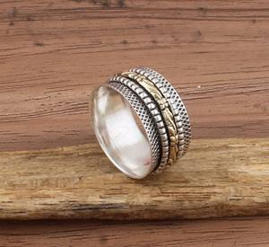 Bague de mariage en argent sterling 925 sertie de pierres, pour femmes et hommes, minimaliste, polie, empilable, bijoux de fête - Product Image 5