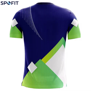 Wholesale Premium Quality Customizable Lightweight Breathable Quick Dry Short Sleeve Regular Fit Team <b>Name</b> Printed Soccer Jersey - Product Image 5