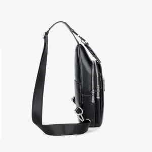 Bolsa de Mensajero de Moda Impermeable de PU Unisex con Logotipo Personalizado, Bolsos de Mano de Cuero Vintage, Bolsa de Hombro - Product Image 2