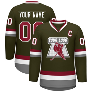 Wholesale Ice Hockey Jersey OEM Private Label Manufacturer Custom Logo Sublimation Premium Team Uniform Clothing Supplier - Product Image 6