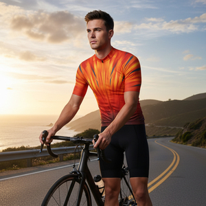 Vêtements de cyclisme en tissu recyclé écologique, logo personnalisé, vêtements de VTT de haute qualité, vente en gros de vêtements de vélo - Product Image 5
