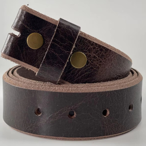 Ceinture en cuir véritable de 1,5 pouce avec logo personnalisé, sangle à cliquet, boucle à verrouillage automatique, produit personnalisable - Product Image 1