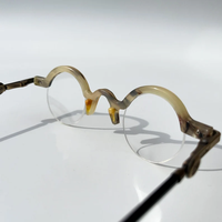 Gafas de Sol de Lujo Hechas a Mano con Montura Completa de Cuerno de Búfalo y Acabado de Acetato, Ligeras, Personalizadas, Proveedor Mayorista