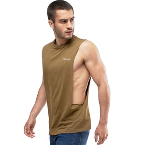 Camiseta sin mangas para hombre, de algodón de alta calidad, transpirable, ajustada, con estampado digital, informal, de punto, para fitness, la más vendida - Product Image 6