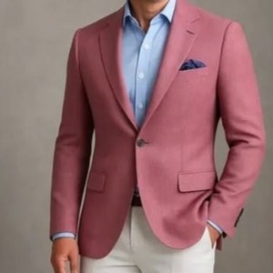 Men <b>Blazer</b> Plus Size Anti-Wrinkle Breathable Anti-Pilling Custom Tailored Slim Fit Business Suit Supplier - Product Image 2