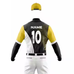 Ensembles d'uniformes de baseball respirants pour hommes grandes tailles, personnalisables, 100 % polyester, séchage rapide, tissu durable 160 g, prix abordable - Product Image 3