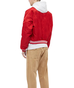 OEM mejor calidad Letterman personalizado satén bombardero béisbol invierno ropa de los hombres Varsity chaquetas de los hombres - Product Image 4