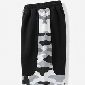 Men's Solid Streetwear <b>Wide</b> <b>Leg</b> Baggy Canvas 100% Cotton Elastic Waist Quick Dry Waterproof Breathable <b>Shorts</b> - Product Image 3