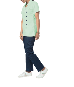 Uniformes Médicos de Verano de Alta Calidad al por Mayor para Enfermeras y Doctores, Conjuntos de Uniformes Quirúrgicos Unisex con Logotipo Personalizado, Spandex - Product Image 6