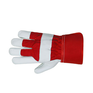 Custom Logo Printed Leather Welding Work <b>Gloves</b> Industrial Construction Heat Protection Safety Welder Working <b>Gloves</b> - Product Image 3