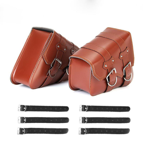 Bolsas Laterales para Motocicleta, de Cuero PU, Color Negro, Universales, para Almacenamiento en Moto 2026 - Product Image 2
