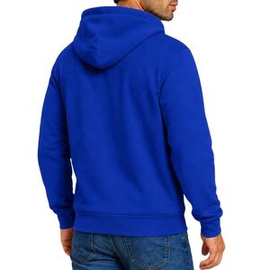 Sweat à capuche zippé personnalisé en molleton de coton pour homme, fermeture éclair intégrale, pour commandes en gros de vêtements décontractés - Product Image 2